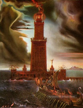 The Lighthouse at Alexandria 2 Salvador Dali Oil Paintings